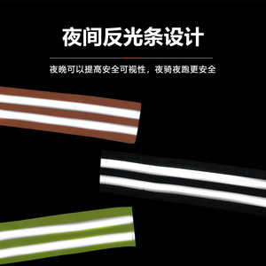 Sangle de pantalon de cyclisme Yueli, bande réfléchissante élastique large pour la sécurité en conduite nocturne - Product Image 3