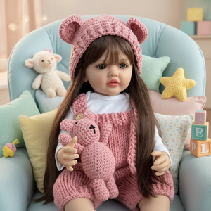 <span class=keywords><strong>Muñeca</strong></span> Reborn de Silicona Yeezwood, 55CM, la Más Vendida, Set de Regalo con Juguetes de Peluche, Muñecas Reborn de Silicona para Niñas - Product Image 1