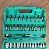 Juego de Llaves de Trinquete de 72 Dientes y 53 Piezas, con Puntas S2 y Soportes CR-V, Kit de Herramientas Manuales para Reparación de Automóviles