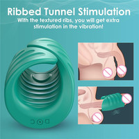 9 Modi Massage Penis Stroker Eichel Trainings Stimulator Verzögerungszeit Männlicher Vibrator mit APP-Steuerung Masturbation für Männer Penisring