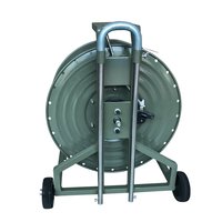 BX10 Bobine de Câble à Fibre Optique en Alliage d'Aluminium Léger Tambour Métallique Portable Pour Déploiement de Fibre Optique