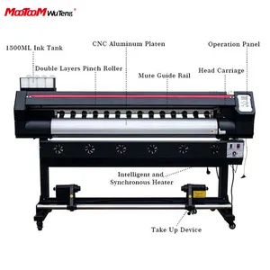 Roll to roll eco solvent printer raksasa 3m Digital viny Printer 1800mm xp600 I3200 1.8m dx5 pencetak foto