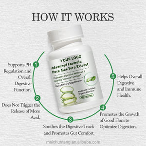 Konsentrat tinggi lidah buaya murni beku bubuk kering suplemen kapsul lidah buaya mendukung keseluruhan kesejahteraan - Product Image 3
