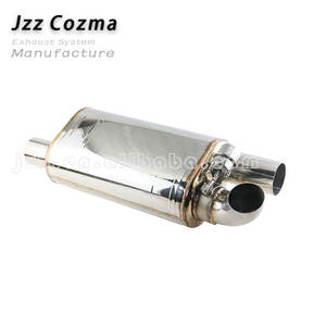 <span class=keywords><strong>Silencieux</strong></span> d'échappement de voiture de sport en acier inoxydable Valvetronic avec soupape <span class=keywords><strong>9</strong></span> "* 5.5" <span class=keywords><strong>silencieux</strong></span> universel à double sortie 76mm - Product Image 2