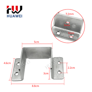 华为现代家具床架连接器家具配件金属床转角连接钩 - Product Image 5