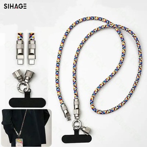 Nuovo Design esterno 2-in-1 Crossbody per telefono cinturino PD 60W USB C cavo di ricarica puro rame 5A ricarica rapida - Product Image 2