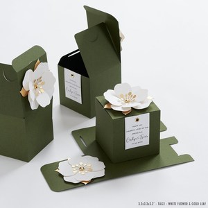 Boîte à bonbons en papier personnalisable en matériaux recyclés avec fermeture magnétique, logo personnalisé, élégante boîte à rabat gaufrée pour mariages et fêtes - Product Image 6