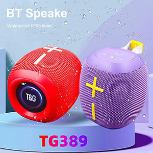 TG TG389 Portable <b>Wireless</b> Speaker FM Radio 7W HiFi Stereo IPX5 Waterproof Boombox With LED <b>Light</b> - Product Image 5