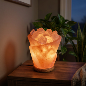 Lampe de sel purificateur d'air en cristal naturel rose de l'Himalaya, forme coquille, durable, style nautique, vente chaude - Product Image 3