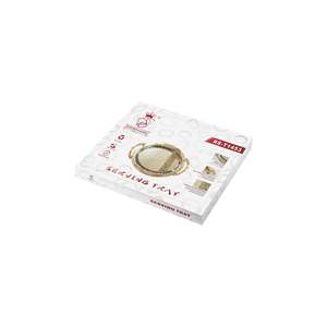 Grande vassoio moderno placcato in oro in acciaio inox e plastica ovale vassoio decorativo per cibo RS 1453 - Product Image 1