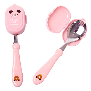 Tenedor para bebé Cuchara y BPA GRATIS Diseño personalizado e impresión <span class=keywords><strong>Cubiertos</strong></span> para niños - Product Image 6