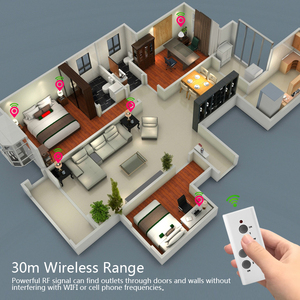 Hot phổ Ổ cắm điện mini thông minh EU <span class=keywords><strong>RF</strong></span> 433Mhz không dây điều khiển từ xa cho nhà thông minh - Product Image 6