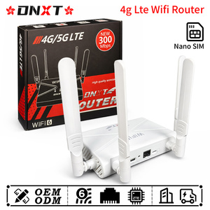 Router WiFi 4G LTE DNXT, Router WiFi 6 de 2.4GHz LTE Cat4, Punto de Acceso WiFi, Módem 4G, Antena Plegable, Módem USB 4G LTE para Uso Doméstico - Product Image 1