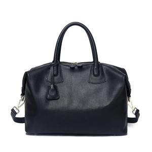 Nueva tendencia de cuero genuino ultraligero bolsa de lona plegable gimnasio Weekender para mujeres suave durante la noche deportes Fitness bolsa - Product Image 2