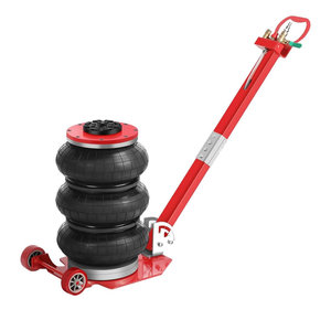 Gato neumático de 6600 lbs de capacidad, elevación rápida, 3T, para reparación de automóviles, con varilla plegable, elevación rápida, gato de aire de triple bolsa - Product Image 1