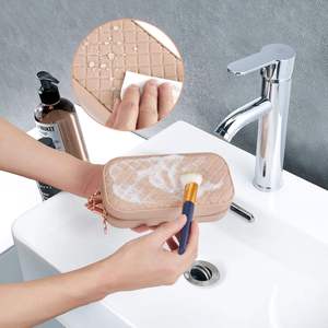 New Travel <b>Makeup</b> Brush <b>Storage</b> Bag Silicone Holder Dustproof Multi Functional <b>Box</b> for Travel and Make up - Product Image 4