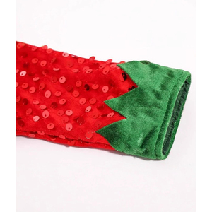 Disfraz de Elfo Verde Navideño <span class=keywords><strong>para</strong></span> Niñas <span class=keywords><strong>Trajes</strong></span> de Cosplay <span class=keywords><strong>para</strong></span> <span class=keywords><strong>Fiestas</strong></span> y Actuaciones Infantiles Inspirado en TV y Películas - Product Image 2