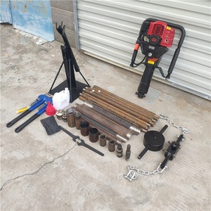 QTZ-2 소형 휴대용 토양 조사 시추 기계 15 m 깊이 핸드 헬드 충격 토양 샘플링 시추 장비 - Product Image 5