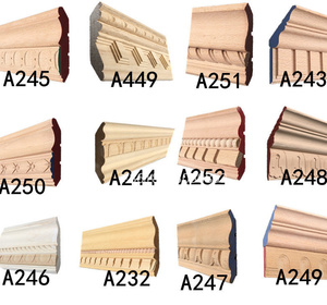 Moulures <span class=keywords><strong>d</strong></span>écoratives en teck massif pour armoires <span class=keywords><strong>de</strong></span> cuisine, moulures <span class=keywords><strong>de</strong></span> couronne en bois massif - Product Image 2