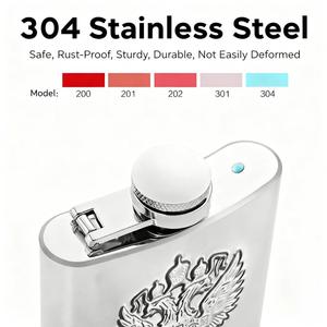 Bán buôn cung cấp 1-10oz kim loại thép không gỉ xách tay rượu Whisky Hip <span class=keywords><strong>Flask</strong></span> - Product Image 2