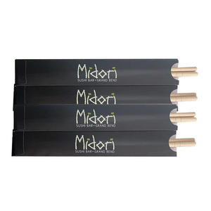 Factory Wholesale Custom Carbonized <strong>Disposable</strong> Bamboo <strong>Chopsticks</strong> Sushi <strong>Chopsticks</strong> For Canteen Store Restaurant Hotel - Product Image 2