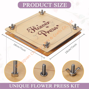 7 X 7 Inches Wooden <strong>Flower</strong> <strong>Press</strong> <strong>Kit</strong> for Adults and Kids Leaf Plant <strong>Flower</strong> <strong>Press</strong> <strong>Kit</strong> DIY Dried Pressed <strong>Flowers</strong> Home Decor - Product Image 6