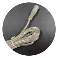 Connecteur d'alimentation CC femelle transparent de 1,5 m de longueur pour LED, 5,5*2,1 0,5 20AWG