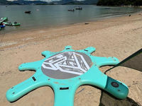 Tapis de yoga gonflable pliable souple pour sports nautiques, stand up paddle, surf, ski nautique, SUP