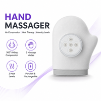 Masseur de mains sans fil avec chaleur, masseur électrique pour l'arthrite, compression d'air, masseur de paume et de main amélioré
