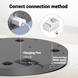 Bebedero Inalámbrico <span class=keywords><strong>para</strong></span> Gatos con Batería <span class=keywords><strong>de</strong></span> 5000 mAh, Dispensador <span class=keywords><strong>de</strong></span> <span class=keywords><strong>Agua</strong></span> <span class=keywords><strong>para</strong></span> Mascotas <span class=keywords><strong>de</strong></span> Acero Inoxidable <span class=keywords><strong>de</strong></span> 4L/135oz con Sensor <span class=keywords><strong>de</strong></span> Movimiento - Product Image 5