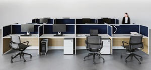 Bureau de travail convertible en bois haut de gamme moderne avec cloisons de bureau élégantes pour la maison, l'école ou l'hôpital - Product Image 6