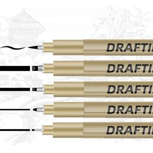 Lot de 12 stylos micro-pointe noirs pour dessin et art, encre fine et imperméable, idéal pour le journaling, les croquis et les contours - Product Image 4
