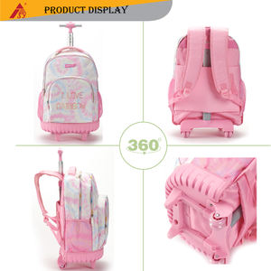 <span class=keywords><strong>Maleta</strong></span> de viaje rosa para niñas de buena calidad, mochila con ruedas, <span class=keywords><strong>maleta</strong></span> para niños, mochila para exteriores con ruedas - Product Image 4