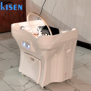 KISEN New Portable Barber Shampoo Salon <b>Sink</b> Head Therapy Bowl No Plumbing with 50L Water <b>Storage</b> and 25L Waste Water Bucket - Product Image 2