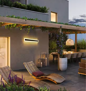 110V 220V moderna esterno esterno striscia lineare lampada da <span class=keywords><strong>parete</strong></span> 3000K 6000K 4000k caldo bianco giardino applique lungo <span class=keywords><strong>LED</strong></span> - Product Image 3