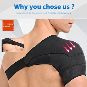 Attelle d'épaule sportive unisexe réglable en néoprène, écologique et légère, pour le soulagement de la douleur et la sécurité (vente en gros) - Product Image 4