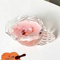 Gobelet à cocktail en verre en forme de coquille de Lelyi, design coréen - Gobelet à boisson créatif personnalisé pour la rentrée scolaire et multi-usages