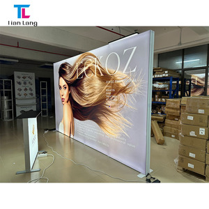 Factory Price Reusable Promotional <b>Advertising</b> Equipment Trade Show Exhibition Stand Modular LED Backlit <b>Lighting</b> <b>Box</b> Stand - Product Image 2