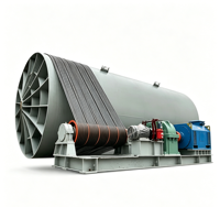 Broyeur à billes robuste pour usage intensif, moteur AC 315 kW, haute performance, grande capacité 15-25 t/h, dimensions 4000*8600 mm pour minerai d'or