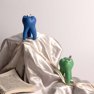 2023 New Design Creative Art <strong>Fun</strong> Teeth Shape <strong>Candle</strong> for Home Decor As Gift Set - Product Image 2