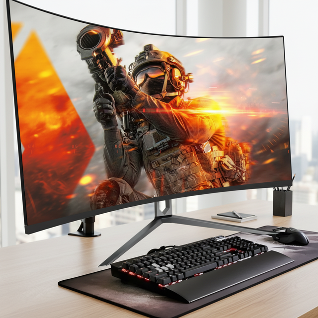 Rebekah OEM 34 Inch Ultrawide Curved Monitor 165Hz 3K 4K UHD 1ms Frameless Gaming Desktop PC Display with Custom Logo