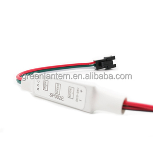 <span class=keywords><strong>Mini</strong></span> 3 tasti <span class=keywords><strong>Controller</strong></span> SP002E <span class=keywords><strong>Controller</strong></span> LED digitale 2pin nero-rosso cavi aperti per WS2811 WS2812B Pixel LED Strip Light DC5V-24V - Product Image 3