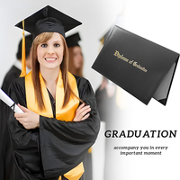 JYL Vente à Chaud A4 Titulaire du Certificat de Diplôme Couverture de Graduation avec Logo Gaufré Papier Matériel