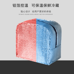 Lunch Bag 6.5L Insulated Portable For Students Navy Blue - Product Image 4