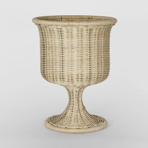 Jarrón <span class=keywords><strong>de</strong></span> Ratán Tejido a Mano Ecológico con Tallo - Maceta <span class=keywords><strong>de</strong></span> <span class=keywords><strong>Mimbre</strong></span> Natural para Flores Secas y Decoración Boho para el Hogar - Product Image 4