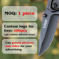 Vente en gros de nouveaux produits : mini couteau de chasse pliable pour le camping avec boîte cadeau, couteau de poche pour l'extérieur