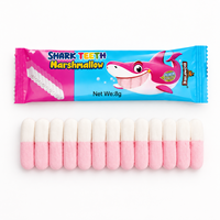 Viral BOBFIRE Guimauves Dents de Requin, pour Enfants, Fêtes et Pâtisserie, Idéal pour l'Achat en Magasin et la Vente au Détail