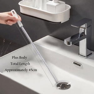 Spazzola per la pulizia di tubi da 45/60 cm, spazzola flessibile per la pulizia di scarichi, fognature, lavandini e rimozione di ostruzioni. - Product Image 2