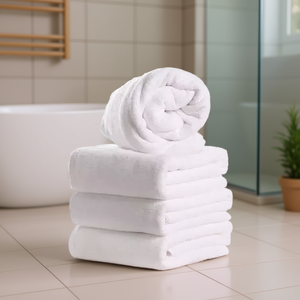 Serviette de bain complète 100% coton 85cm x 170cm, rectangulaire, moelleuse, pour adultes - Product Image 2