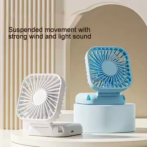 <b>Foldable</b> Mini Fan with Lanyard USB Rechargeable Portable Handheld Fan Personal Cooling Fan Small Desk Fan Travel Outdoor Summer - Product Image 1